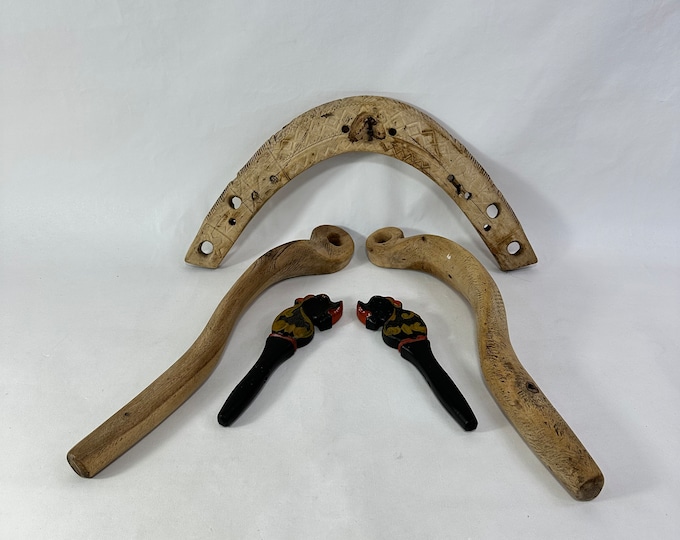 Vintage Norwegian Horse Equipment Set for Farm Decor - Handmade 19th Century Pieces