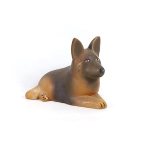 Lisa Larson Vintage Dog | German Shepherd Figurine | Kennel Series Collectible | Gustavsberg Ceramic Art | Swedish Design