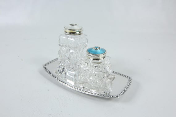 クリストフル塩胡椒入れとトレー スターリングシルバー David Andersen