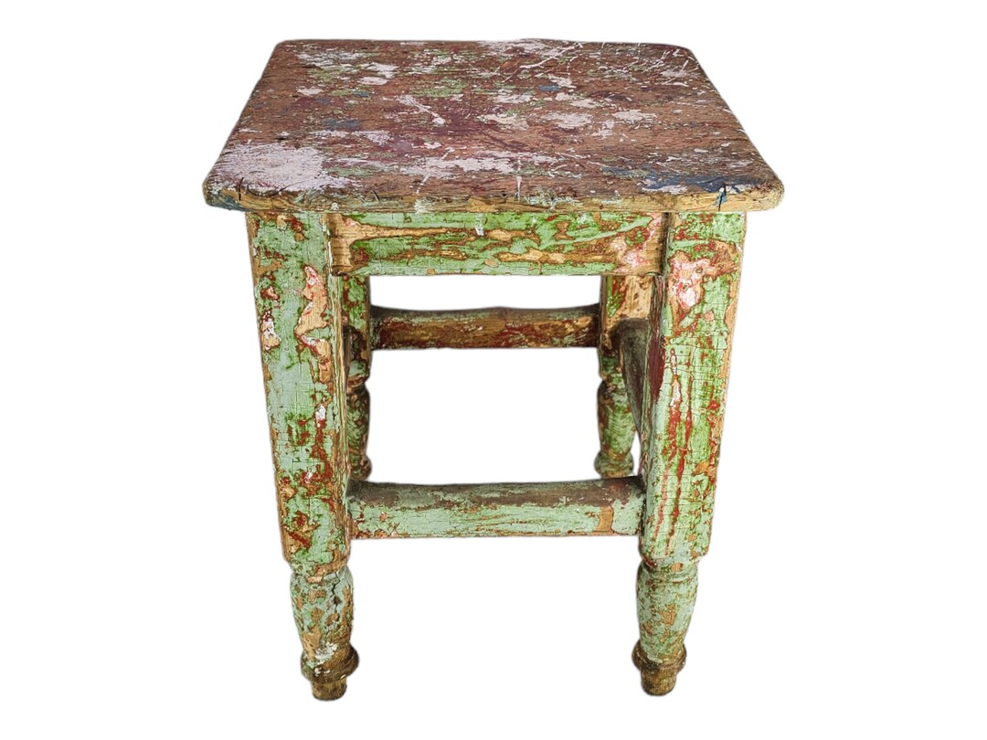 Stunning Antique Milking Stool - Rustic Plant Stand - Entryway Decor ... - Norwegian Entryway Decor