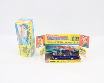 Corgi Toys 497 Oldsmobile Super 88 | 1960s Man From UNCLE Thrush Buster | Gun Firing Spy Car Diecast w Box
