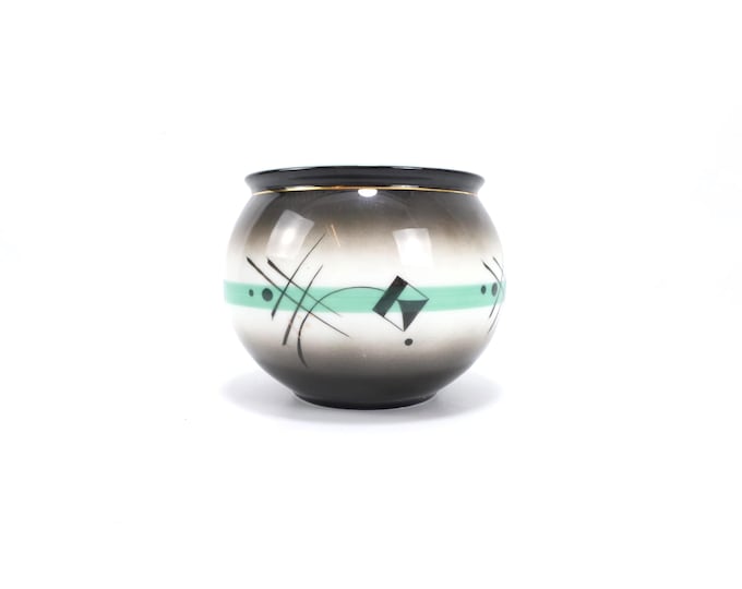 Nora Gulbrandsen Art Deco Vase Porsgrund Porcelain Norwegian 1930s 1940s Mid Century Modern Signed