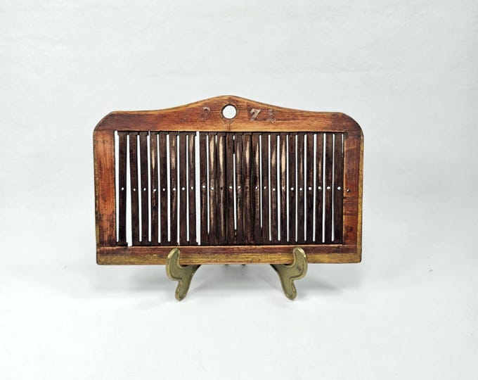 Handcrafted Norwegian Tape Loom from 1872 - Unique Rustic Farmhouse Decor Piece
