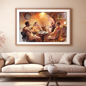 High Stakes Giclée Poster – Risqué Streifenpoker Spiel Bild 12