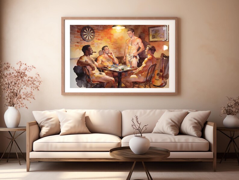 High Stakes Giclée Poster – Risqué Streifenpoker Spiel Bild 12