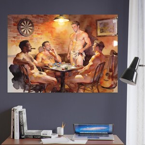 High Stakes Giclée Poster – Risqué Streifenpoker Spiel Bild 7
