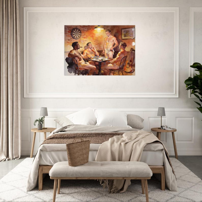 High Stakes Giclée Poster – Risqué Streifenpoker Spiel Bild 2