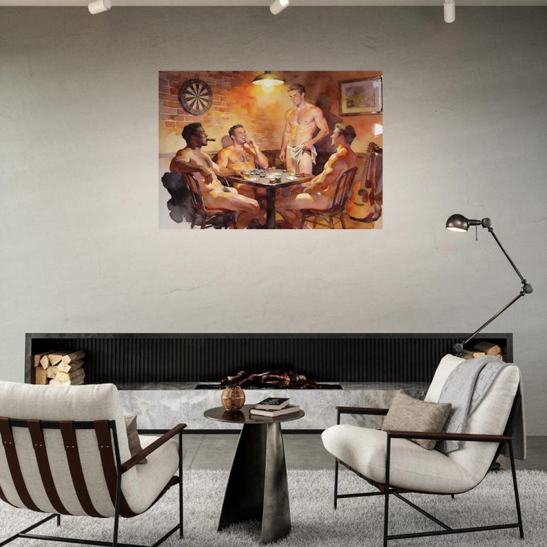 High Stakes Giclée Poster – Risqué Streifenpoker Spiel Bild 6