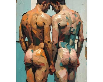 The Shape of Trust - Gay Male  Fine Art Poster