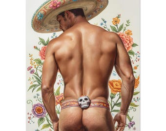 Calavera de Deseo - Gay Male Fine Giclee Art Print
