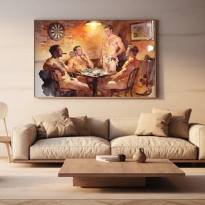 High Stakes Giclée Poster – Risqué Streifenpoker Spiel Bild 14