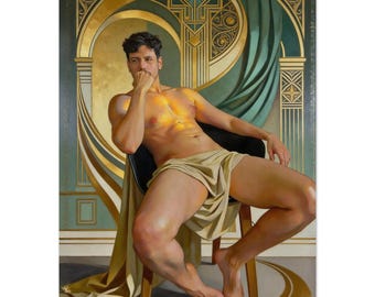 The Gatsby Green Light Art Print – Literary Wall Decor, Vivid Colors