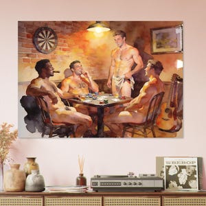 High Stakes Giclée Poster – Risqué Streifenpoker Spiel Bild 9