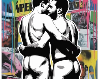 Held Close - Gay Male Fine Art Poster