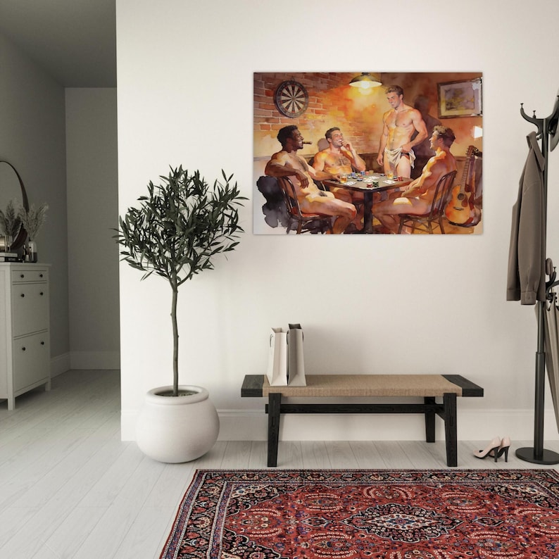 High Stakes Giclée Poster – Risqué Streifenpoker Spiel Bild 4