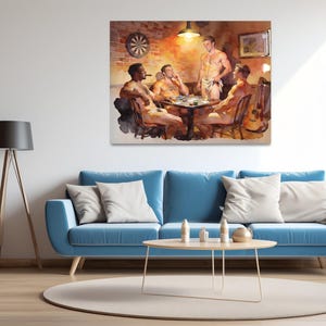 High Stakes Giclée Poster – Risqué Streifenpoker Spiel Bild 13