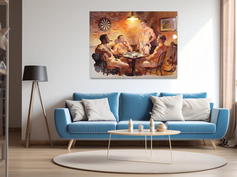 High Stakes Giclée Poster – Risqué Streifenpoker Spiel Bild 13