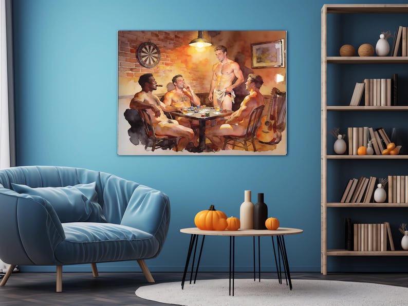 High Stakes Giclée Poster – Risqué Streifenpoker Spiel Bild 10