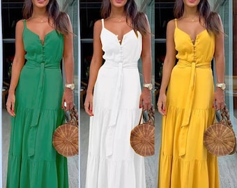 elegant white summer dresses