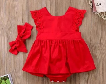 red frock for baby