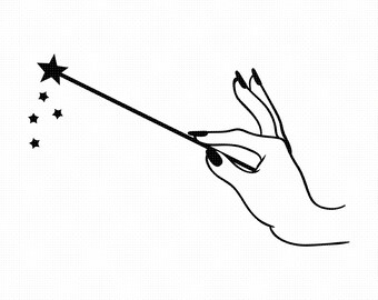 Download Fairy Wand Dxf Etsy