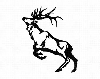 Download Floral Meadow Elk Svg Dxf Instant Download Silhouette Studio Cricut Deer Clipart Stitchbird Graphics Commercial Use Silhouette Svg Clip Art Art Collectibles Deshpandefoundationindia Org