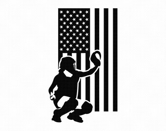 Download Softball Catcher Svg Etsy