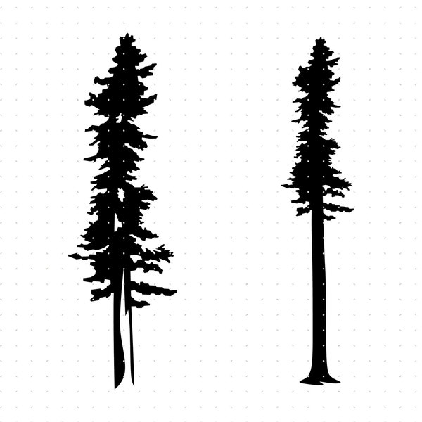 redwood tree svg, redwood tree clipart, redwood tree png, redwood tree dxf logo, redwood vector eps cut files for cricut and silhouette use