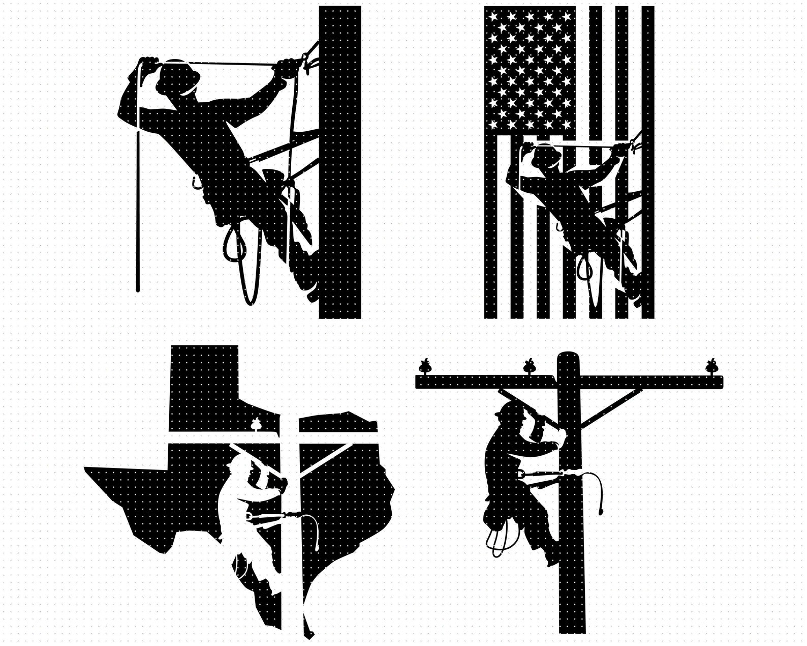 Lineman Svg Lineman With American Flag Svg Lineman Texas Map | Etsy India
