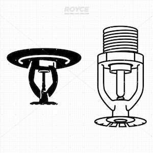 fire sprinkler svg, sprinkler clipart, fire sprinkler png, sprinkler dxf, silhouette, eps, svg cut files for cricut, commercial use svg