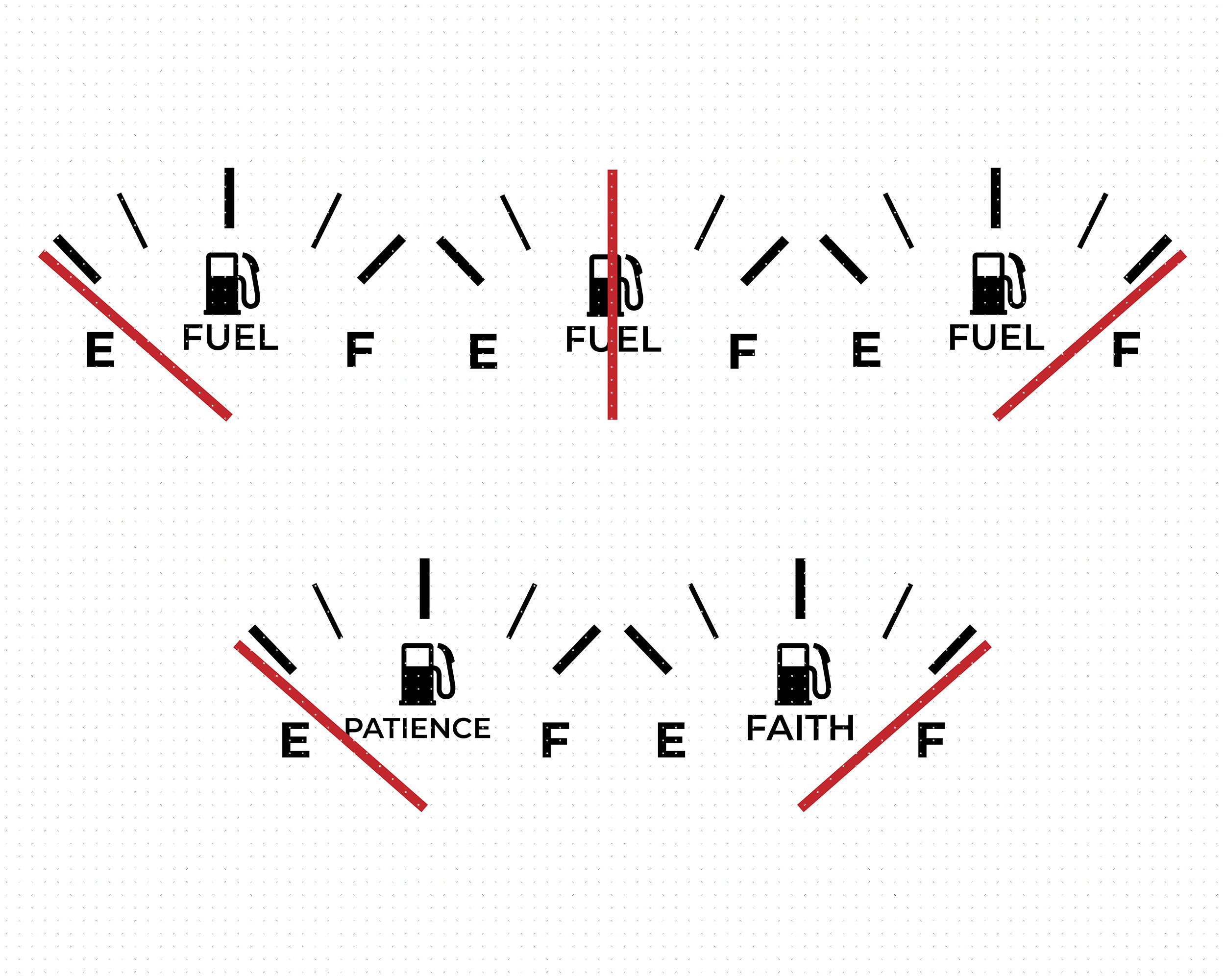 Fuel Gauge Svg Gas Gauge Clipart Patience Gauge Svg Full Etsy