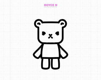 cute angry bear svg, bear clipart, bear png, bear dxf, bear vector, eps, svg cut files for cricut, commercial use svg