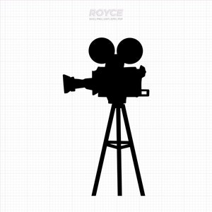 vintage film camera with tripod svg, projector svg, film svg, clipart, png, dxf, vector, eps, svg cut files for cricut, commercial use svg