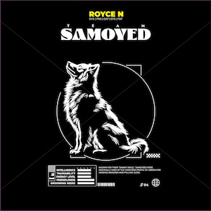 Samoyed SVG Clipart: Laser Engraved Dog Design (Digital Files)