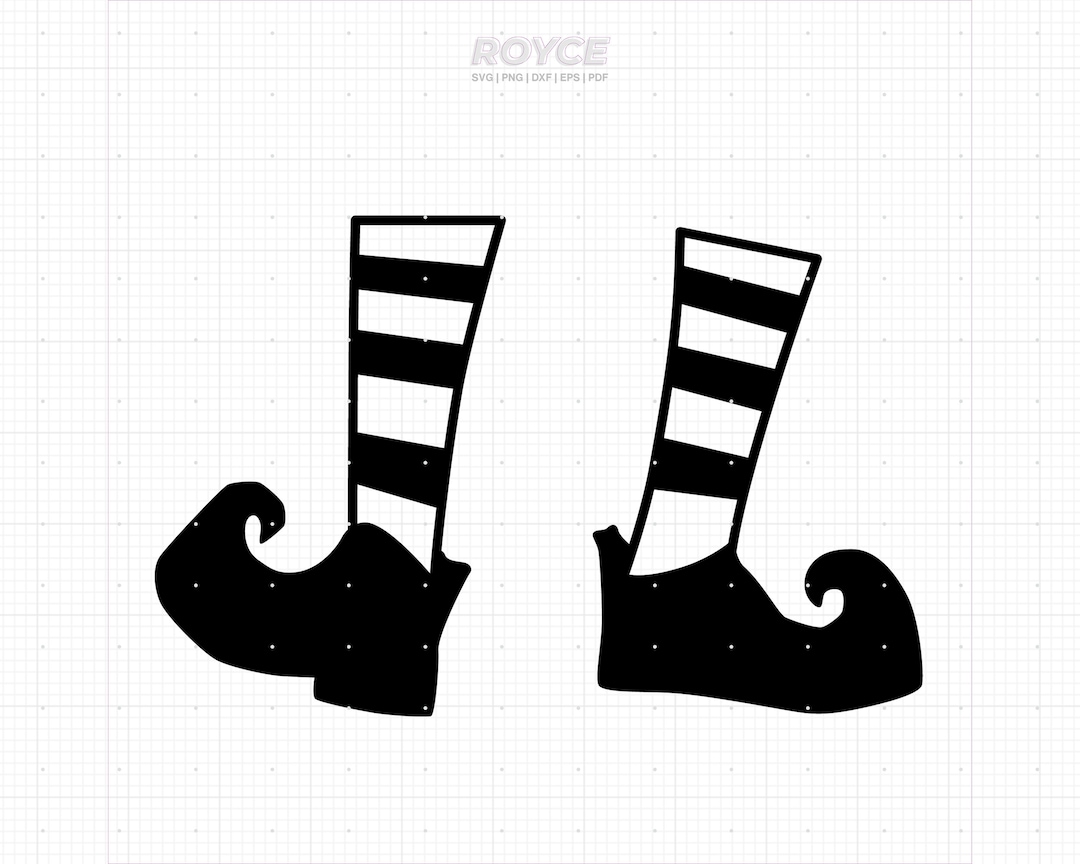 Elf Shoes Svg, Elf Shoes Clipart, Elf Shoes Png, Elf Shoes Dxf, Elf