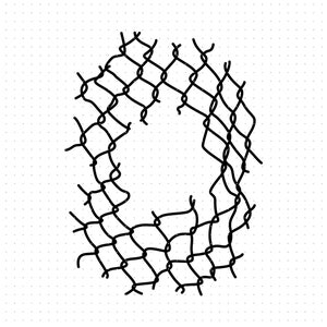 wire fence with a hole svg, wire fence punched through hole clipart, fence png, dxf logo, vector eps cut files for cricut and silhouette use