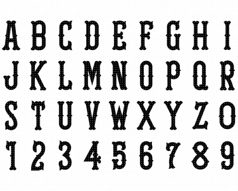 carnival letters svg circus alphabet svg fishtail letters