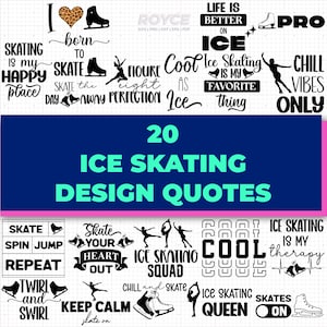 schaatsen citaten svg, schaatsen clipart, kunstschaatsen png, schaatsen ontwerp dxf, vector, eps, svg voor cricut, commercieel gebruik svg
