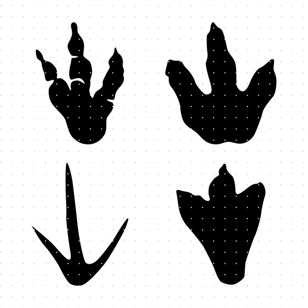 dinosaur footprint svg, dino foot print clipart, dinosaur footprint png, dxf logo, vector eps cut files for cricut and silhouette use