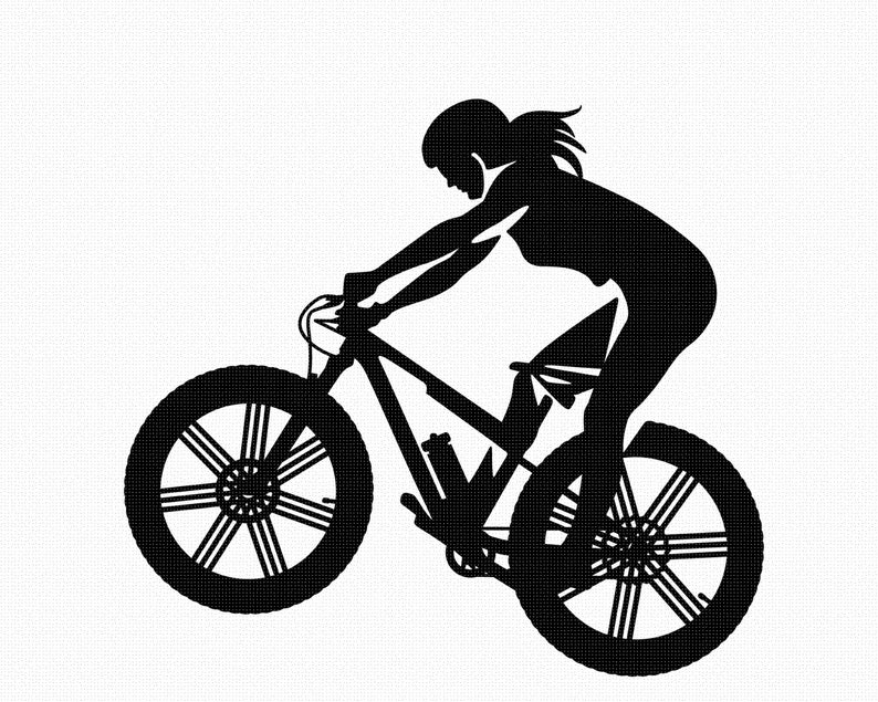 frau auf dem fahrrad mit anhänger