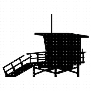 lifeguard tower svg, lifeguard tower clipart, lifeguard tower png, lifeguard dxf logo, vector eps cut files for cricut and silhouette use