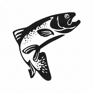 rainbow trout svg, rainbow trout clipart, rainbow trout png, rainbow trout dxf logo, trout vector eps cut file for cricut and silhouette use