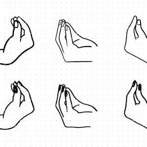 Italiaans handgebaar svg, Italië handteken clipart, Italiaans handteken png, Italië dxf logo, vector eps-bestanden knippen voor cricut en silhouet gebruik