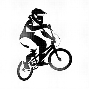 bmx racing svg, bmx racer clipart, wielrennen png, fiets motorcross dxf logo, off-road vector eps gesneden bestanden voor de cricut en silhouette
