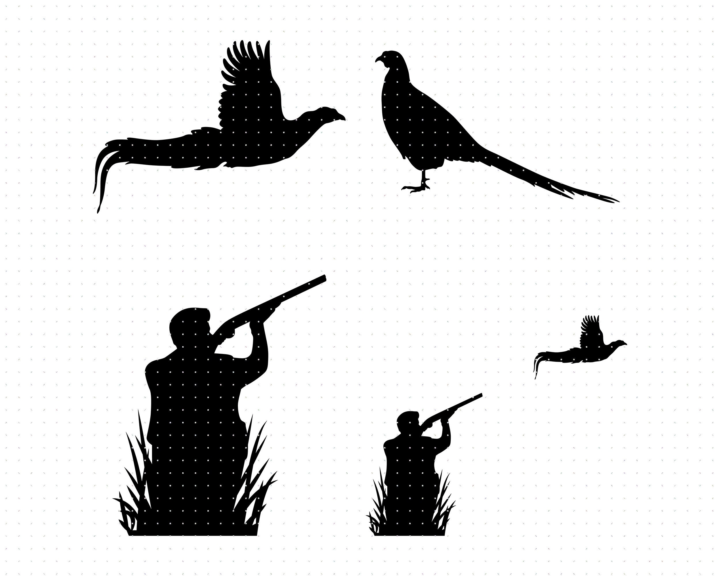 Pheasant Svg Pheasant Hunting Clipart Pheasant Bird Png Dxf - Etsy