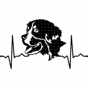 Berner Sennenhund svg, Berner Sennenhund Clipart, Berner Sennenhund png, Dxf Logo, Vektor eps Schnittdatei für Cricut und Silhouette