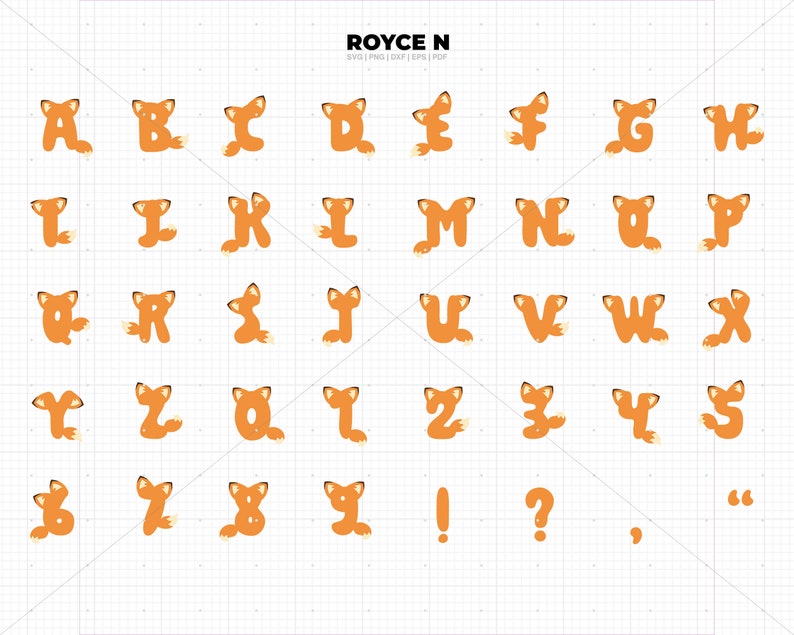 Fox In Cursive R Fox Letters Svg, Fox Tail Alphabet Svg, Fox Ears Letters, Fox Numbers ...