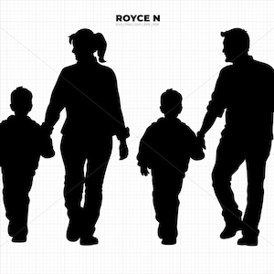 Mama mit Sohn svg, Papa mit Sohn svg, Familie png, Familienausflug dxf, Mutter und Sohn Silhouette, Vater und Sohn svg, Familienbindung svg