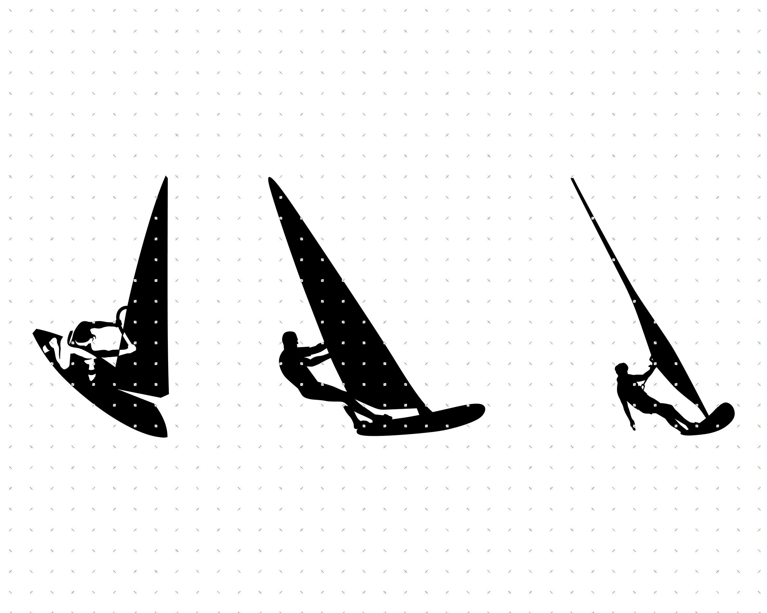 Windsurfing SVG Clipart: Vector Cut Files for Cricut \u0026 Silhouette (digital  Download) - Etsy, image size:2500x2000
