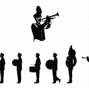 marching band svg, band parade svg, clipart, png, dxf logo, vector eps cut files for cricut and silhouette use
